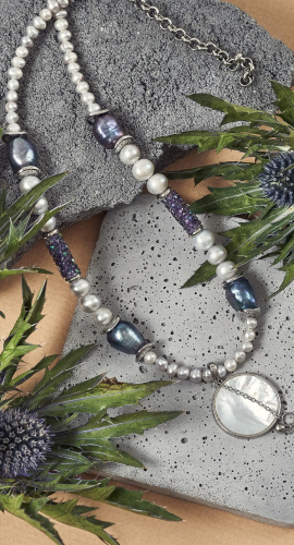 Колье "Чёрная жемчужина"