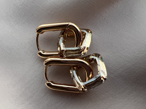 Серьги квадрат Swarowski