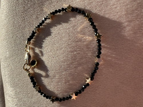 Браслет "Созвездие" из Чёрной Шпинели.