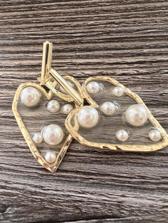 Серьги сердце