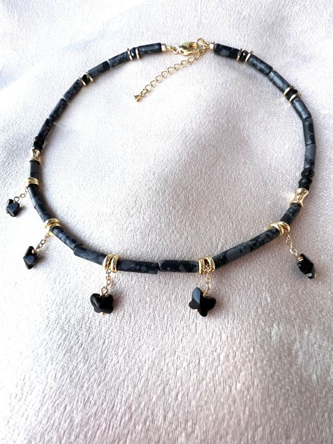 Чокер "Чёрные бабочки".