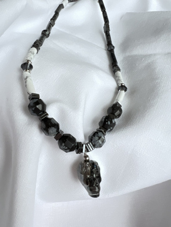 Колье "Череп" Swarowski