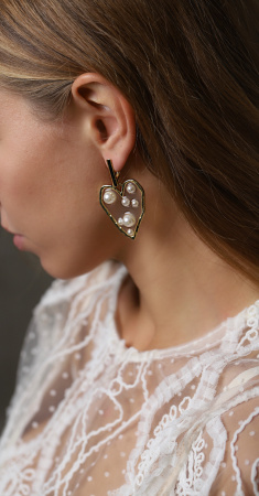 Серьги сердце