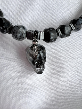 Колье "Череп" Swarowski