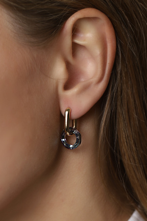 Серьги круг Swarowski