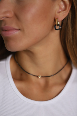 Серьги круг Swarowski