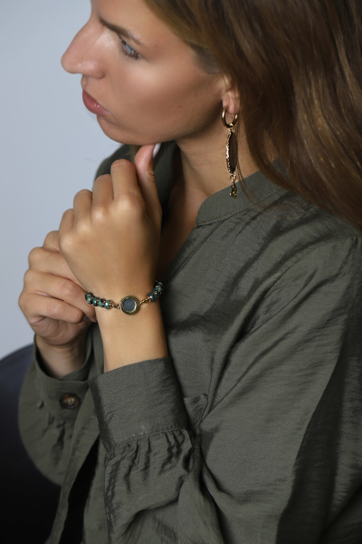 Браслет "Индия" из Изумруда.