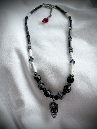 Колье "Череп" Swarowski