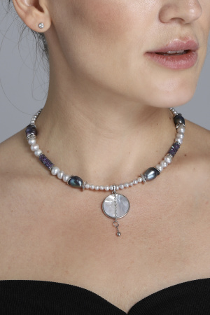 Колье "Чёрная жемчужина"