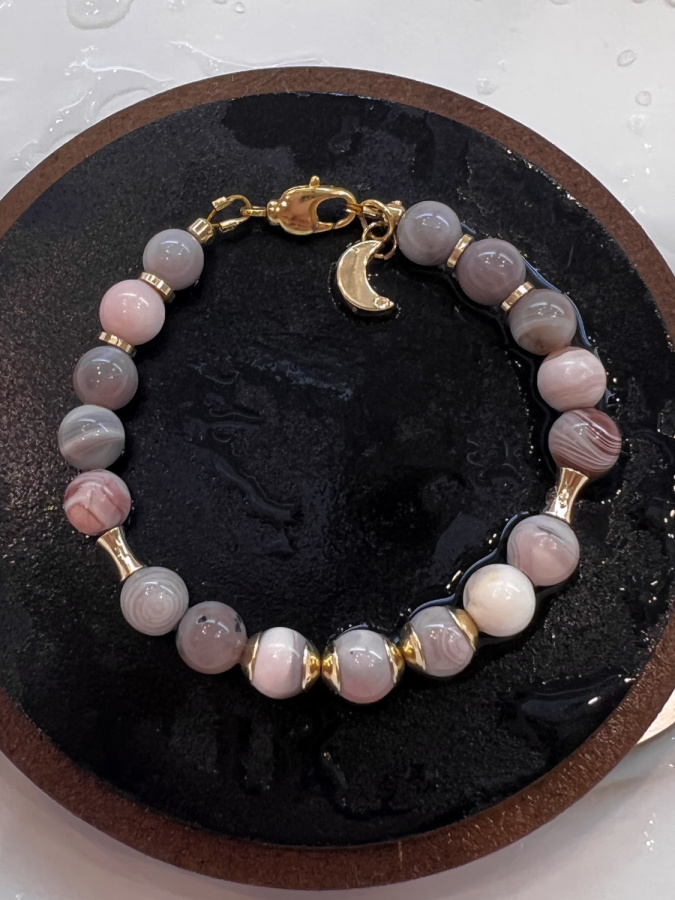 Браслет "Марс" из Боцванского Агата.